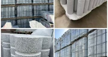 铁岭 芝麻白花岗岩挡车柱、隔离柱多少钱