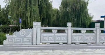 铁岭 芝麻灰桥栏杆、河道栏杆安装效果