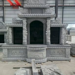 铁岭 芝麻灰高档墓碑，土墓，可定制