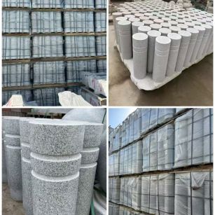 铁岭 芝麻白花岗岩挡车柱、隔离柱多少钱