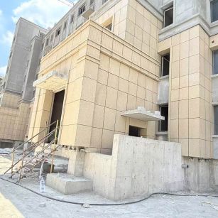 铁岭 黄金麻干挂，工地实拍