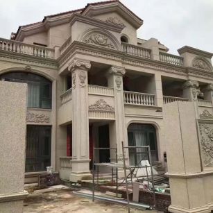 铁岭黄金麻别墅外墙安装效果