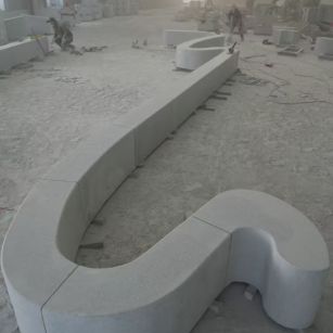 铁岭 花岗岩整石坐凳拼装