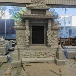 铁岭 芝麻灰高档墓碑、土墓，一套也支持定做