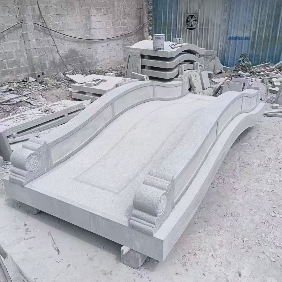 铁岭 芝麻灰花岗岩园林景观 小石桥